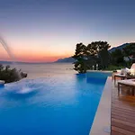 Luxury Seafront Villa Brela Pride With Private Heated Pool At The Beach In Brela - Baska Voda